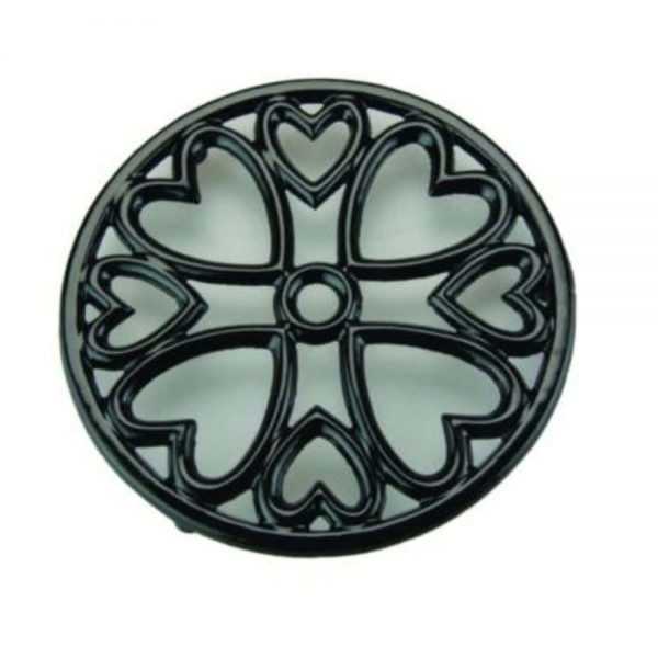 Small Black Round Trivet