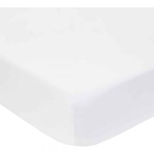 Tencel White Double Fitted Sheet Deep