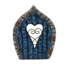 Fairy Door   Blue with Heart Window