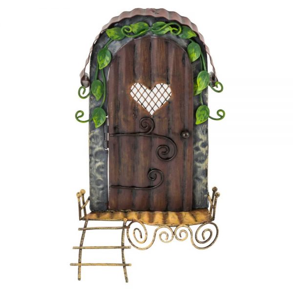 Fairy Door   with heart window and ladder