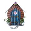 Fairy Door   with round flower window and ladder