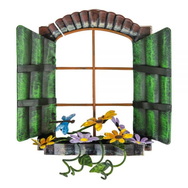 Fairy Window   Green Shutters