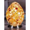 Amber Mosaic Egg Lamp