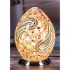 Pink Mosaic Egg Lamp