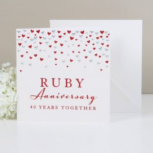 Amore Deluxe Card Ruby Anniversary