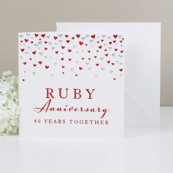 Amore Deluxe Card Ruby Anniversary