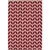 Arlo Rug 100 x 150cm Chevron Red