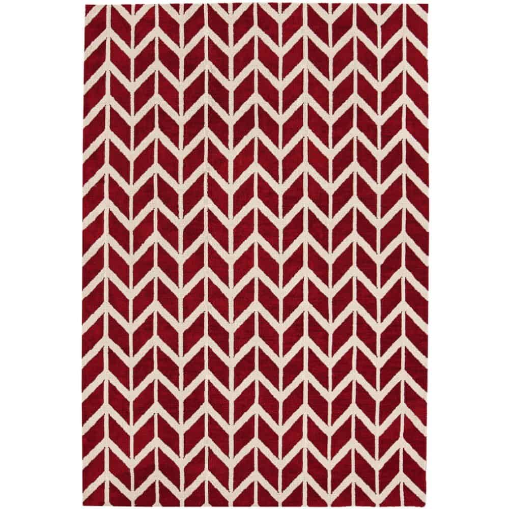 Arlo Rug 100 x 150cm Chevron Red