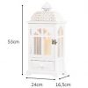 Chester Window Lantern W/Drawers White Sml