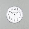 Nina Modern Clock 35cm Silver