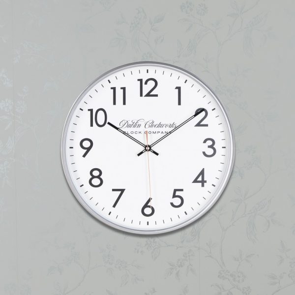 Nina Modern Clock 35cm Silver