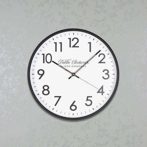 Nina Modern Clock 35cm Black