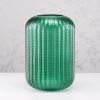 Glass Candleholder Green Height 32cm