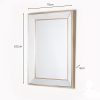 Wall Mirror Antique Champagne Clear 102x76cm