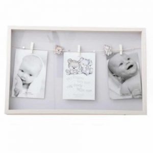 4x6in Triple Natural Baby Peg Frame