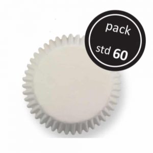 White Standard Baking Cups 60 Pack