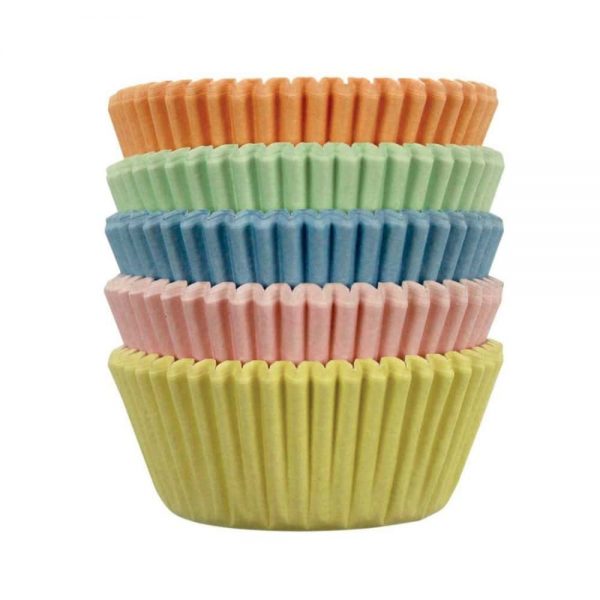 Pastel Mini Paper Baking Cases Pack of 100