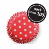 Red Polka Dos Mini Baking Cups 100 Pack