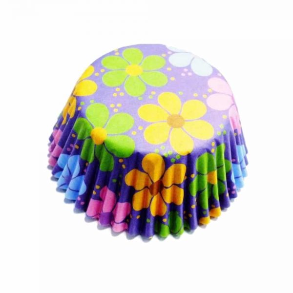 Flower Power Paper Baking Cups Standard Pack of 60