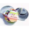 Deep Fill Foil Lined Baking Cases Party Hats 30 Pk