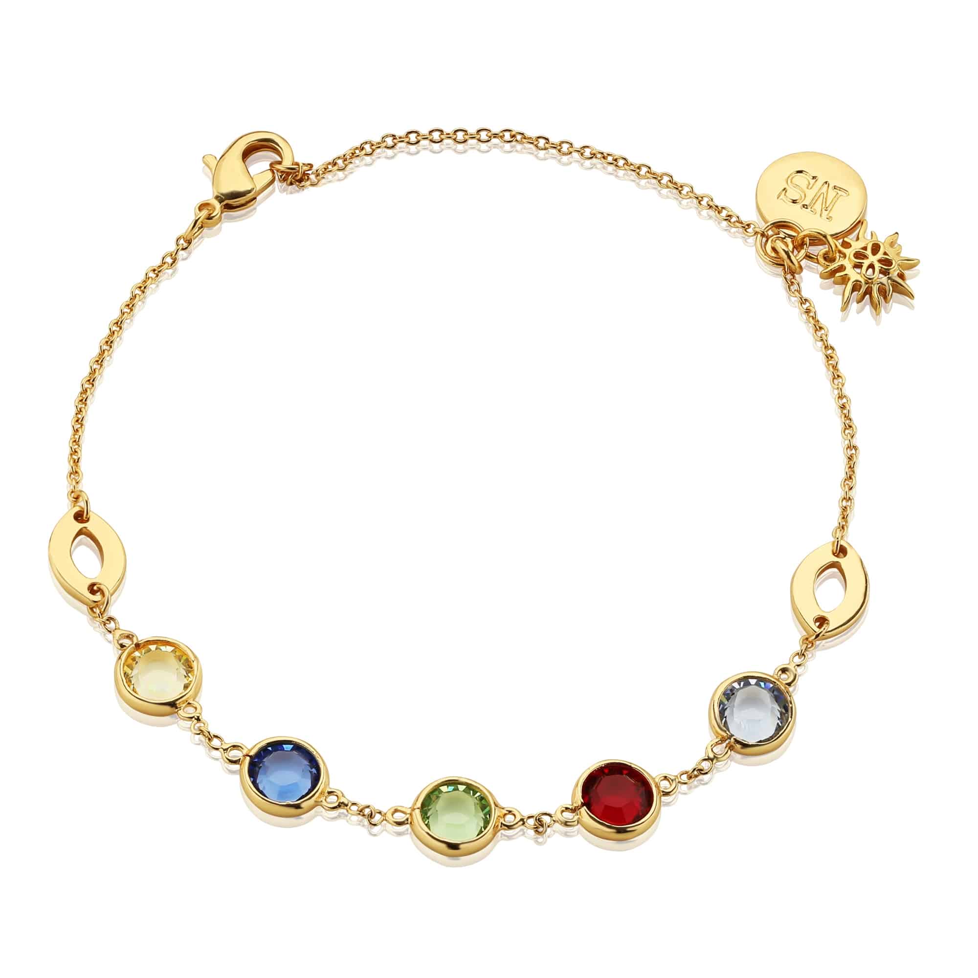 Bracelet with Multi Coloured Stones