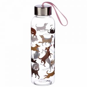 Patch Dog 500ml Water Bottle with Metallic Lid