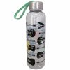 Guitar 500ml Water Bottle with Metallic Lid