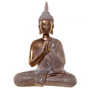 Gold and White Thai Buddha Lotus