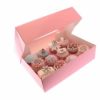 12 Cupcake Box Pink