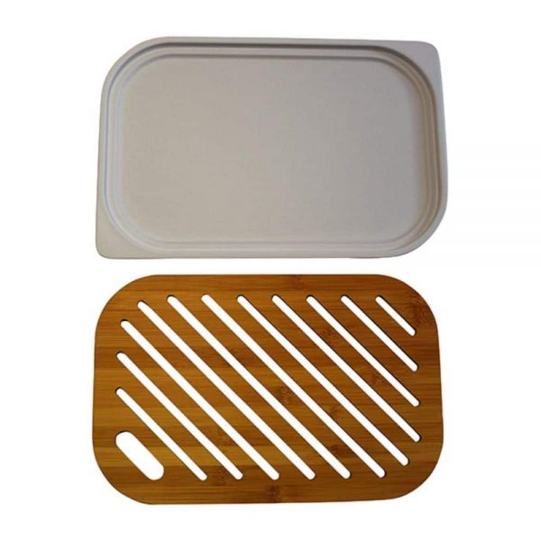 Crumb Catcher Bamboo Cutting Board