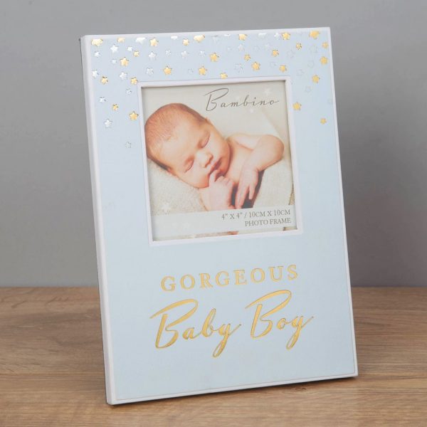 4x4in Bambino Paperwrap Photo Frame Baby Boy