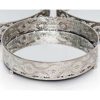 Silver Mirror Candle Plate Dia 20cm