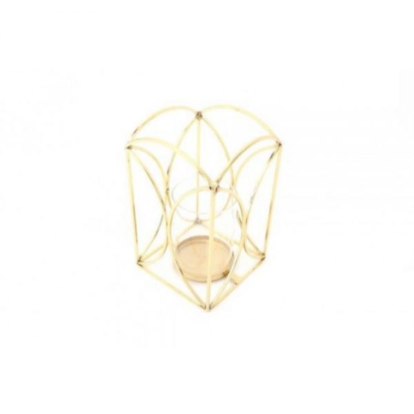 Gold Colour Lantern H18cm