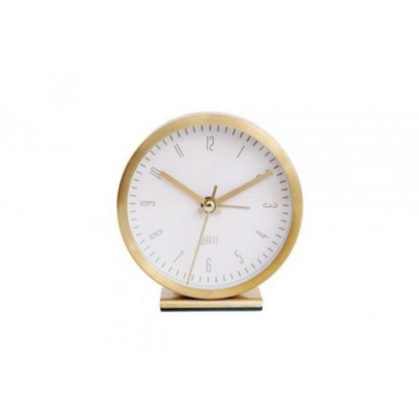 Gold Table Alarm Clock 9x4cm