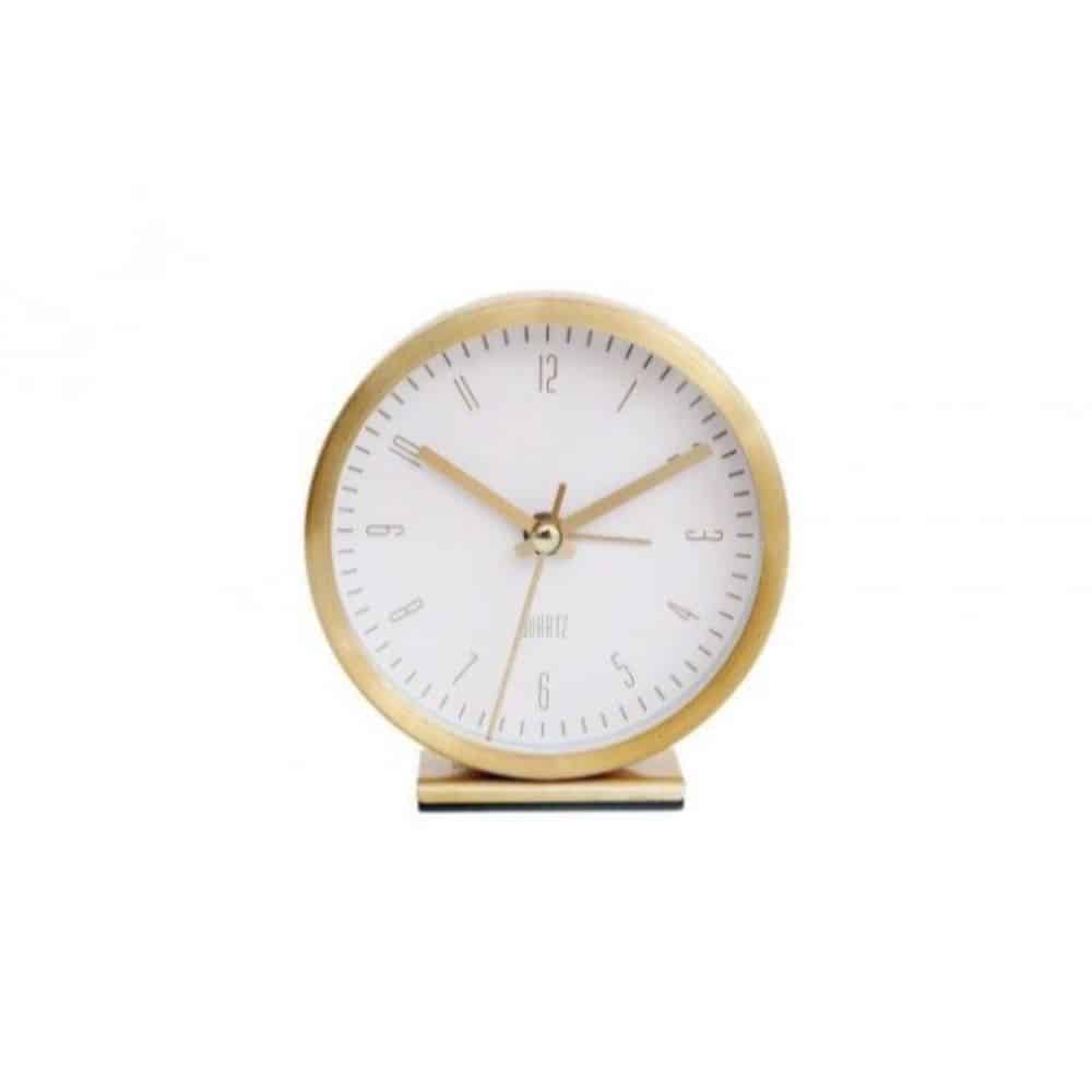 Gold Table Alarm Clock 9x4cm