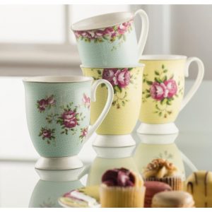 Archive Rose Mugs set of Four
