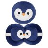 Plush Penguin Round Travel Pillow and Eye Mask