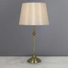 Metal Ball Table Lamp Antique Brass