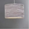 Crushed Velvet Pendant Small Grey H 20cm W 30cm