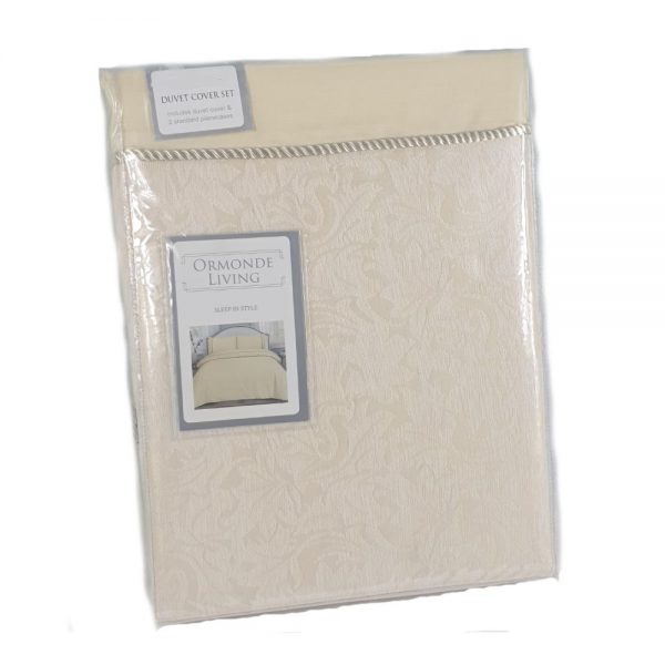 Double Cream Rope Edge Duvet