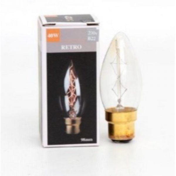 Bayonet Candle Light Bulb Height 98mm 40w