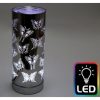 Butterfly Led Oil Burner Silver H25cm