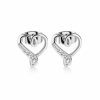 Silver Heart Earrings