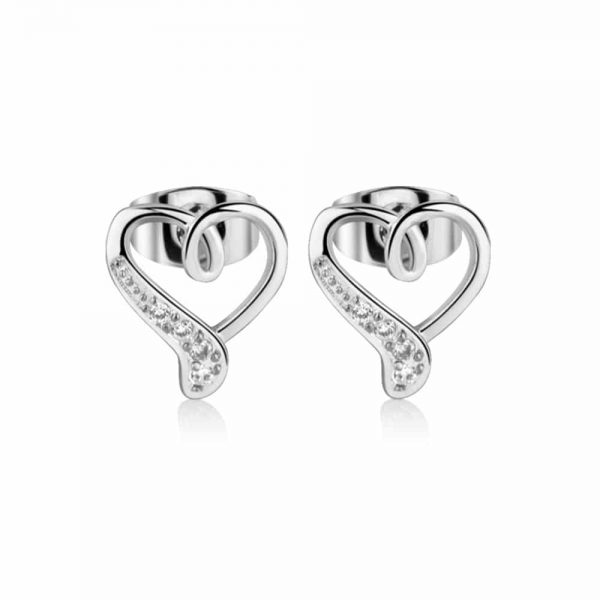 Silver Heart Earrings