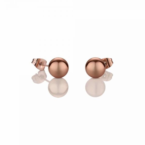 Rose Gold Stud Earring 8mm