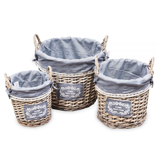 Medium Open Basket Grey