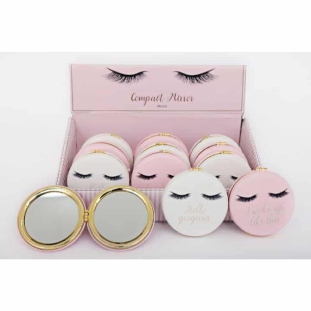 7x7.5cm Eyelash Compact Mirror