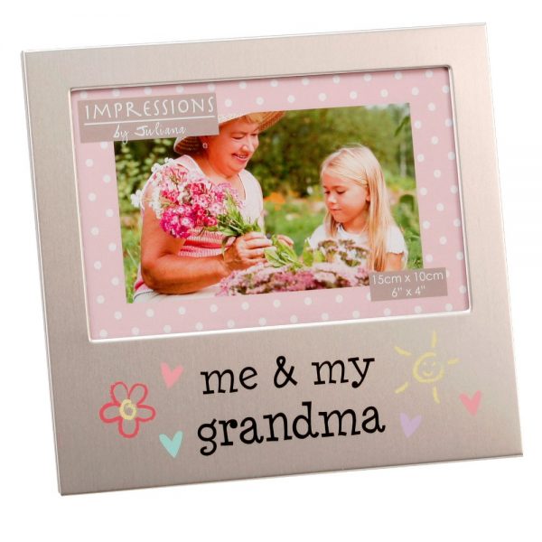 Me & My Grandma 6x4in Aluminium Photo Frame