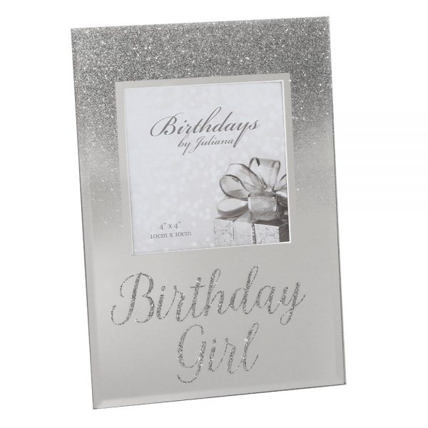 Glitter Frame 4x4 - Birthday Girl