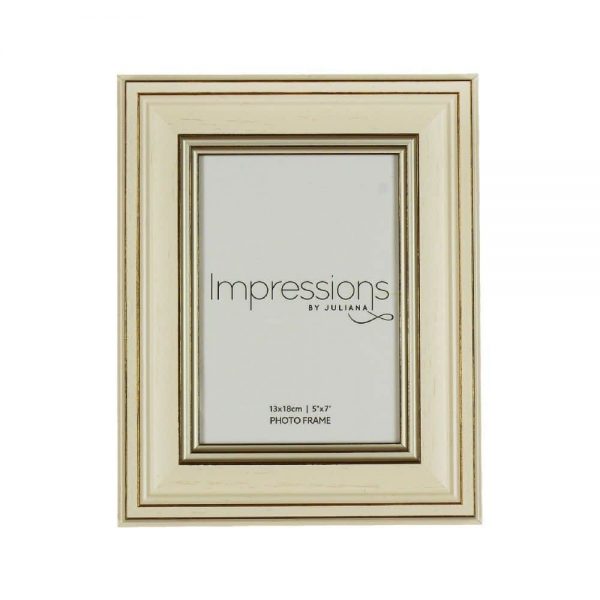 Cream & Gold Photo Frame 5x7in